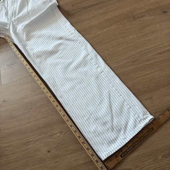 NWOT Abercrombie & Fitch The Loose High Rise Pants Blue White Stripe Size 30/10R - Picture 5 of 6